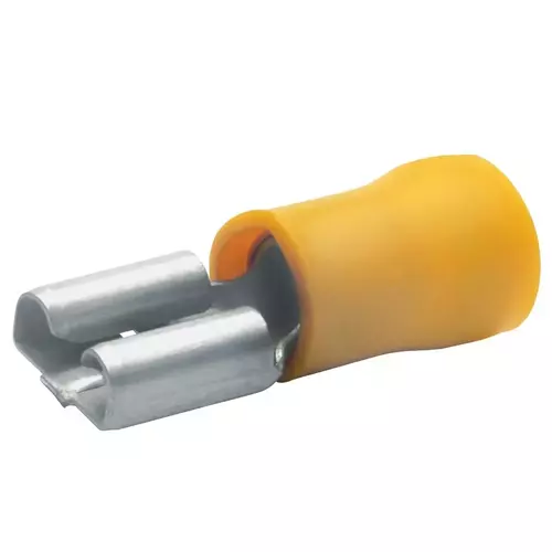 750BZ Gniazdo płaskie izolowane 4,6mm2 / 6,3mm / Brąz / 100szt. 1