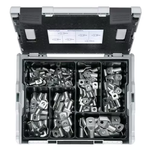 LBOXX6R10SET Zestaw końcówek CU 50-185 mm2 / 106 szt. / KLAUKE 1