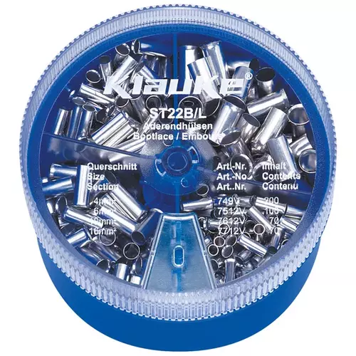 ST22B Zestaw tulejek nieizolowanych 4-16 mm2 / 440 szt. / KLAUKE 1