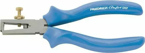 Abisolierzange 160 mm - Kopf poliert, Comfort Grip blau 1