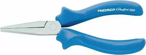 długabeck-Flachzange 160 mm - Kopf poliert, Comfort Grip blau 1