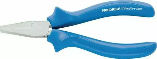 Flachzange 160 mm - Kopf poliert, Comfort Grip blau 1