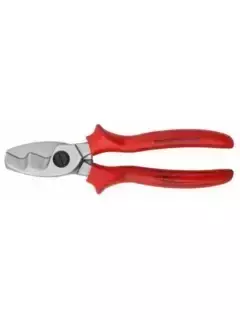 Kabelschere mit Doppelschneide 205 mm - Comfort Grip rot 1