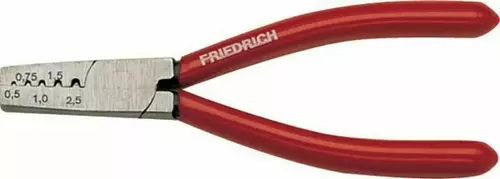 Kerbzange 145 mm mit Feder - rot tauchisoliert 1