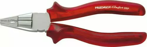 Kombizange 205 mm - verchromt, Comfort Grip rot-transparent 1
