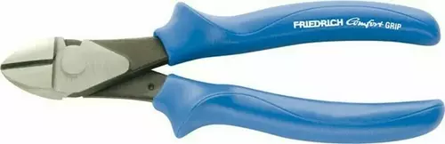 Kraftseitenschneider 170 mm - Kopf poliert, Comfort Grip blau 1