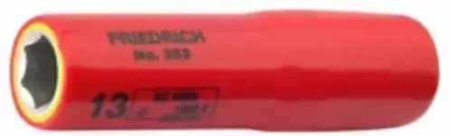 Nasadka izolowana sześciokątna 1/4", 5 mm, długa 1