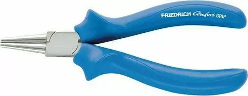 Rundzange 160 mm - Kopf poliert, Comfort Grip blau 1