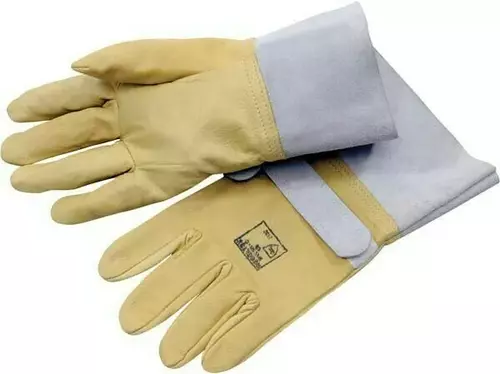 Schutzhandschuhe aus Leder Gr. 9 1