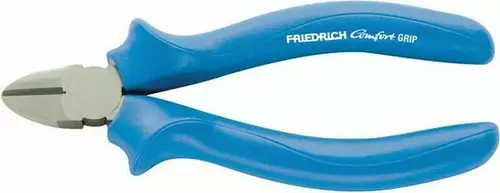 Seitenschneider 180 mm - Kopf poliert, Comfort Grip blau 1