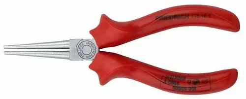 VDE-długabeck-Rundzange 160 mm - verchromt, Comfort Grip rot 1