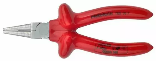 VDE-Rundzange, 160 mm - verchromt, mehrschichtig tauchisoliert 1