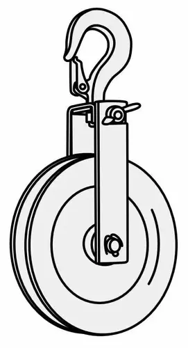 11668 Rolka kablowa aluminiowa 115mm z blokadą / 200kg / TYP:C 1